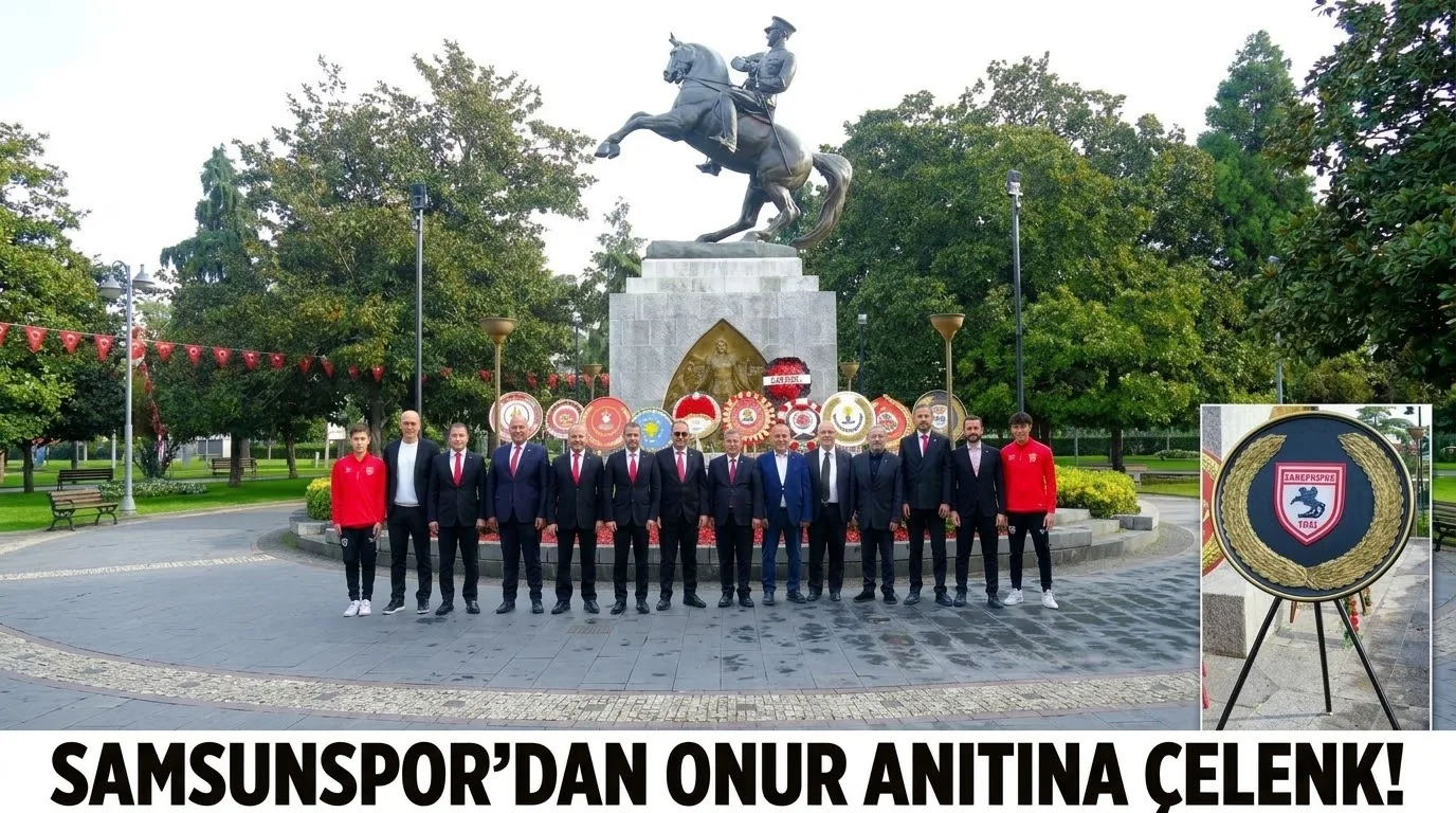 Samsunspor'dan Onur Anıtını Çelenk!